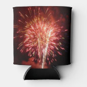 赤・白・青の花火II愛国心 缶クーラー (正面)