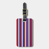 赤、白、青の荷物タグ ラゲッジタグ (正面縦)