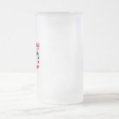 赤、白、青の退役軍人パパ フロストグラスビールジョッキ (中央)