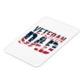 赤、白、青の退役軍人パパ マグネット (左側)