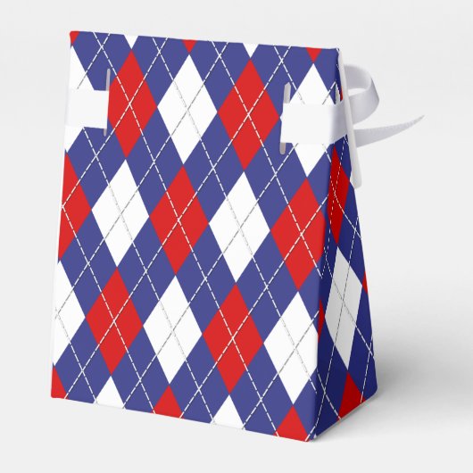 赤、白、青アーガイルの2党特典ボックス、テント フェイバーボックス (裏面サイド)