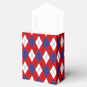 赤、白、青アーガイル1-FAVYボックスのテント フェイバーボックス (オープン)