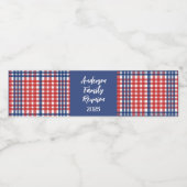 赤・白・青ジンジャムファミリー懇親会 ペットボトルラベル (シングルラベル)