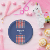 赤・白・青ジンジャムファミリー懇親会 ペーパープレート (パーティー)