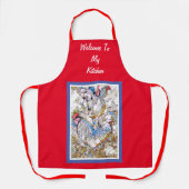 赤·白·青ステンドグラスチキンエプロン エプロン (正面)