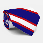 赤、白、青ストライプ色 ネクタイ (ロール)