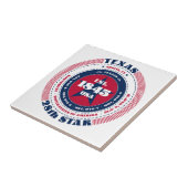 赤・白・青テキサス州陶磁器タイル タイル (側面)