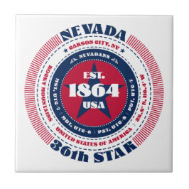 赤、白、青ネバダのセラミックタイル タイル