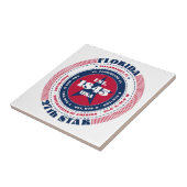 赤、白、青フロリダセラミックタイル タイル (側面)