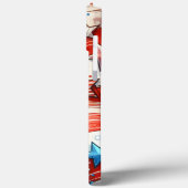 赤・白・青抽象芸術米国国旗の愛国心 Case-Mate iPhoneケース (裏面 / 左)