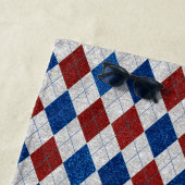 赤、白、青7月4アーガイル日グリッター ビーチタオル (インサイチュ)