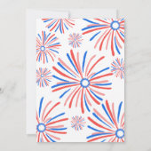 赤・白・青7月4日の花火パーティー 招待状 (裏面)