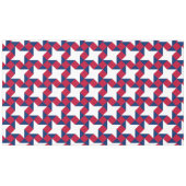 赤・白・青7月4日パッチワークパターン テーブルクロス (正面(横))