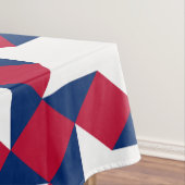 赤・白・青7月4日パッチワークパターン テーブルクロス (インサイチュ)