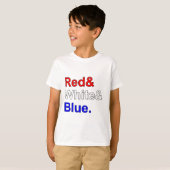 赤 白 青 | アメリカ国旗の色 Tシャツ (正面フル)