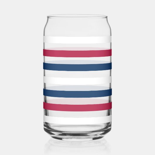 赤、白、青 ガラス缶 (正面)