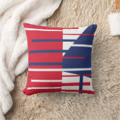 赤、白、青 クッション (ブランケット)