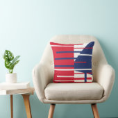 赤、白、青 クッション (椅子)
