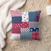 赤、白、青 クッション (ブランケット)