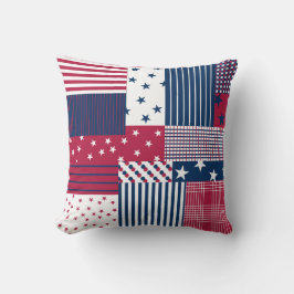 赤、白、青 クッション