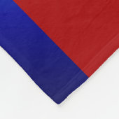 赤、白、青、サッカーコーチありがとう フリースブランケット (角)