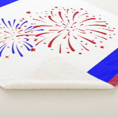 赤、白、青 シェルパブランケット (3/4)