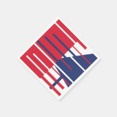 赤、白、青 スタンダードカクテルナプキン (角)