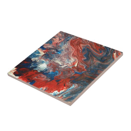 赤、白、青 タイル (側面)