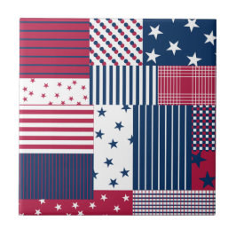 赤、白、青 タイル