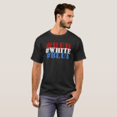 #赤 #白 #青 ハッシュタグ ソーシャルメディア 言葉 Tシャツ (正面フル)