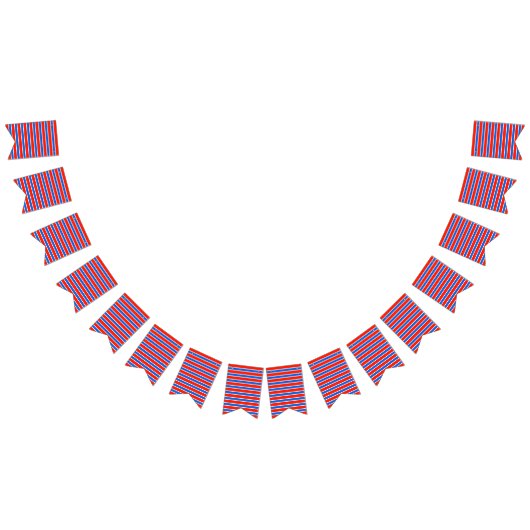 赤、白、青 バンティングフラッグ (全)