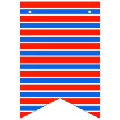 赤、白、青 バンティングフラッグ (第2の旗)