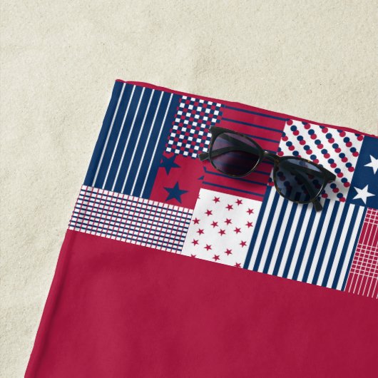 赤、白、青 ビーチタオル (インサイチュ)