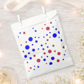 赤、白、青 フェイバーバッグ (クリップ留めされた状態)