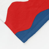 赤、白、青 フリースブランケット (角)