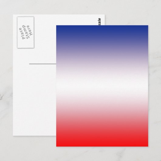 赤、白、青 ポストカード (正面/裏面)