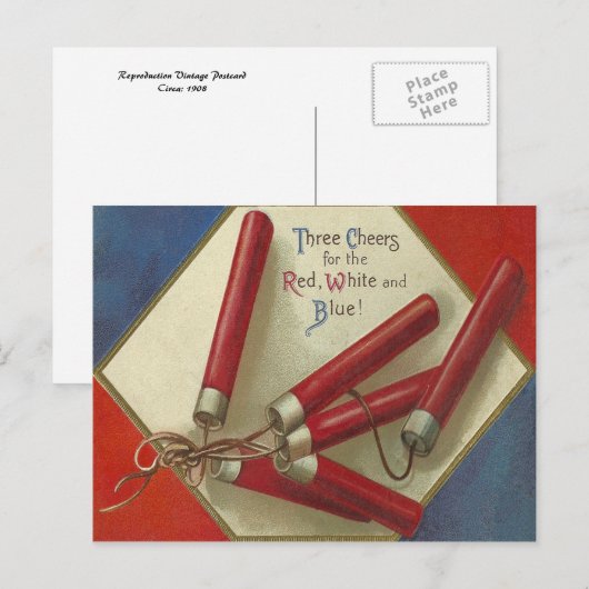 赤、白、青 ポストカード (正面/裏面)