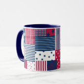 赤、白、青 マグカップ (正面左)