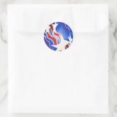 赤、白、青 ラウンドシール (バッグ)