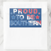 赤・白・青「南誇りを持ったに」 長方形シール (バッグ)