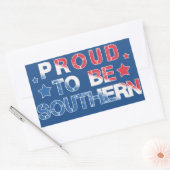 赤・白・青「南誇りを持ったに」 長方形シール (封筒)