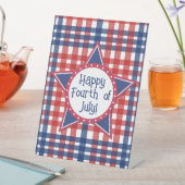 赤、白、青 台座サイン (インサイチュ)