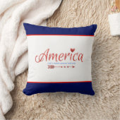 赤，白，青，旗，星，矢， 7月4日 クッション (ブランケット)