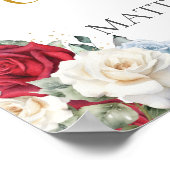 赤 白 青 花の絵 棺 記念 ポスター (角)