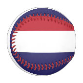 赤、白、青 野球ボール (正面左)
