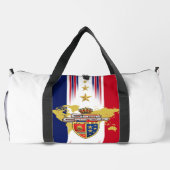 赤・白・青・金ゴールド ダッフルバッグ (裏面)