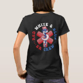 赤 白 青 ERクルー 愛国 ナース Tシャツ (裏面)