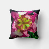 赤・白・黄色のアイリス花枕 クッション (裏面)