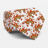 赤、白、黒のキノコお洒落のドードル ネクタイ (ロール)