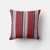 赤、白、黒のクラス クッション (裏面)